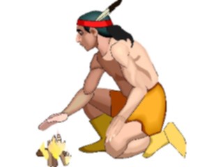 Sticker Custom Preview Image #014229 Americana Symbols History Native American Fire