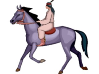 Sticker Custom Preview Image #014236 Americana Symbols History Native Americanon Horse2