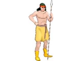 Sticker Custom Preview Image #014244 Americana Symbols History Native American Spear