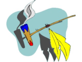 Sticker Custom Preview Image #014278 Americana Symbols History Peace Pipe3