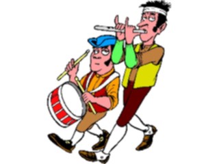 Sticker Custom Preview Image #014304 Americana Symbols History Revolutionary Band