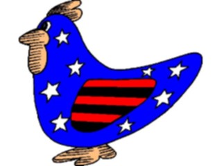 Sticker Custom Preview Image #014312 Americana Symbols History Rooster Patriotic