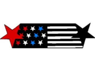 Sticker Custom Preview Image #014345 Americana Symbols History Stars Stripes Border2