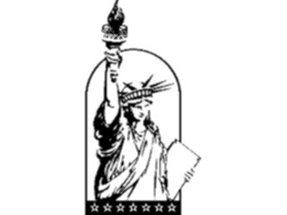 Sticker Custom Preview Image #014351 Americana Symbols History Statueof Liberty04