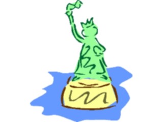 Sticker Custom Preview Image #014356 Americana Symbols History Statueof Liberty09