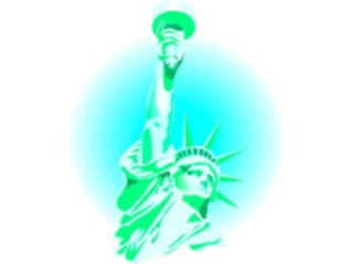 Sticker Custom Preview Image #014357 Americana Symbols History Statueof Liberty10