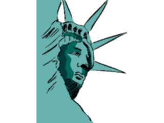 Sticker Custom Preview Image #014358 Americana Symbols History Statueof Liberty11