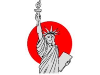 Sticker Custom Preview Image #014359 Americana Symbols History Statueof Liberty12