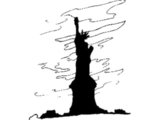 Sticker Custom Preview Image #014360 Americana Symbols History Statueof Liberty13