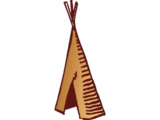 Sticker Custom Preview Image #014374 Americana Symbols History Teepee03