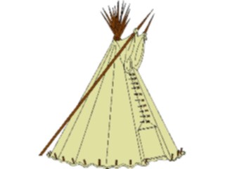 Sticker Custom Preview Image #014382 Americana Symbols History Teepee11