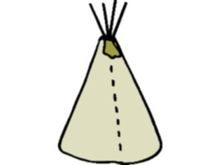 Sticker Custom Preview Image #014383 Americana Symbols History Teepee12