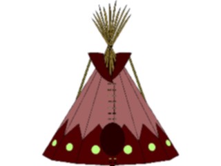 Sticker Custom Preview Image #014385 Americana Symbols History Teepee14