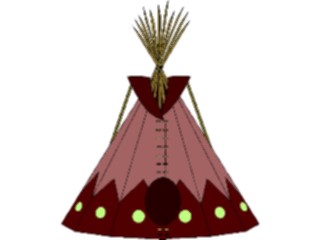 Sticker Custom Preview Image #014385 Americana Symbols History Teepee14