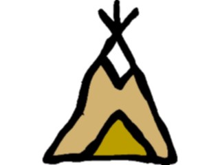 Sticker Custom Preview Image #014387 Americana Symbols History Teepee16