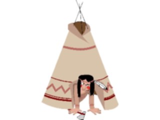 Sticker Custom Preview Image #014391 Americana Symbols History Teepee20