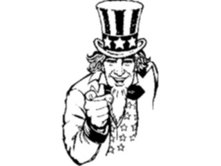 Sticker Custom Preview Image #014418 Americana Symbols History Uncle Sam05