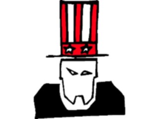 Sticker Custom Preview Image #014437 Americana Symbols History Uncle Sam Evil