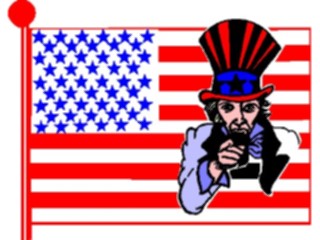 Sticker Custom Preview Image #014439 Americana Symbols History Uncle Samin Flag1