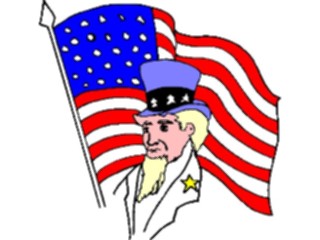 Sticker Custom Preview Image #014440 Americana Symbols History Uncle Samin Flag2