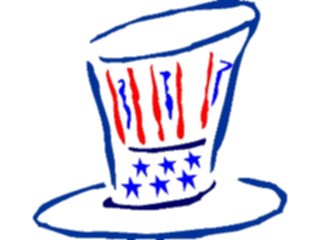 Sticker Custom Preview Image #014445 Americana Symbols History Uncle Sams Hat01