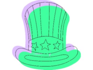 Sticker Custom Preview Image #014454 Americana Symbols History Uncle Sams Hat10