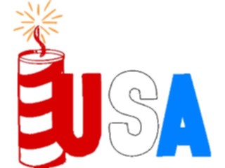 Sticker Custom Preview Image #014455 Americana Symbols History U S A Firecracker