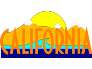 Sticker Custom Preview Image #014469 Americana The50 States California