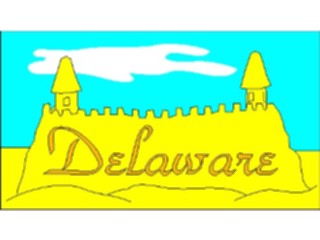 Sticker Custom Preview Image #014472 Americana The50 States Delaware