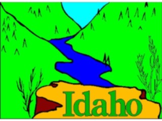 Sticker Custom Preview Image #014478 Americana The50 States Idaho