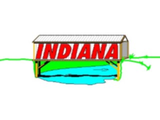 Sticker Custom Preview Image #014480 Americana The50 States Indiana