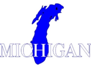 Sticker Custom Preview Image #014488 Americana The50 States Michigan