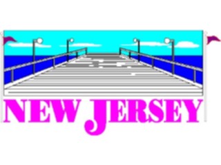 Sticker Custom Preview Image #014496 Americana The50 States New Jersey