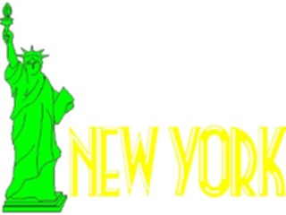 Sticker Custom Preview Image #014498 Americana The50 States New York