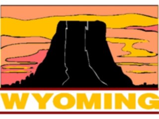 Sticker Custom Preview Image #014516 Americana The50 States Wyoming