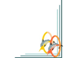 Sticker Custom Preview Image #015082 Animals Aquatic Dolphin Corner