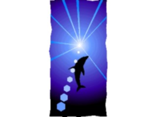 Sticker Custom Preview Image #015083 Animals Aquatic Dolphin Graphic1