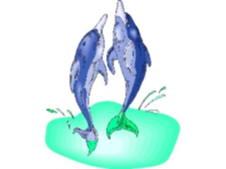 Sticker Custom Preview Image #015087 Animals Aquatic Dolphins3