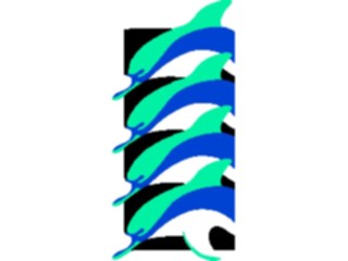 Sticker Custom Preview Image #015088 Animals Aquatic Dolphins Symbol