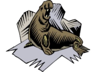 Sticker Custom Preview Image #015100 Animals Aquatic Elephant Seal1