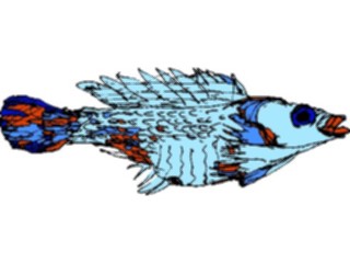 Sticker Custom Preview Image #015410 Animals Aquatic Fish Sketch3