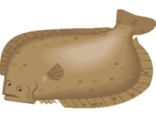 Sticker Custom Preview Image #015414 Animals Aquatic Flounder1