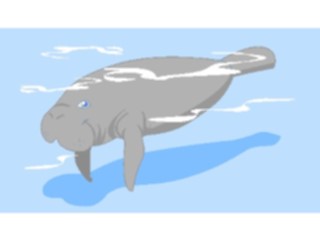 Sticker Custom Preview Image #015561 Animals Aquatic Manatee4