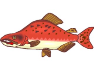 Sticker Custom Preview Image #015653 Animals Aquatic Salmon1