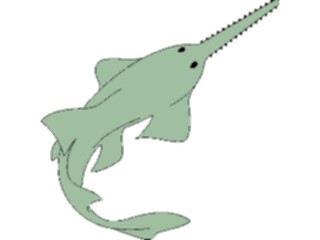 Sticker Custom Preview Image #015660 Animals Aquatic Sawfish2