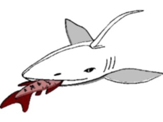 Sticker Custom Preview Image #015831 Animals Aquatic Shark Eating Fish