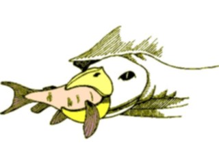 Sticker Custom Preview Image #016287 Animals Birds Bird Eating Fish