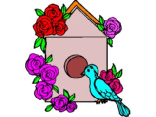 Sticker Custom Preview Image #016300 Animals Birds Bird House