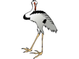 Sticker Custom Preview Image #016494 Animals Birds Crane02