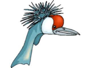Sticker Custom Preview Image #016522 Animals Birds Crowned Crane1